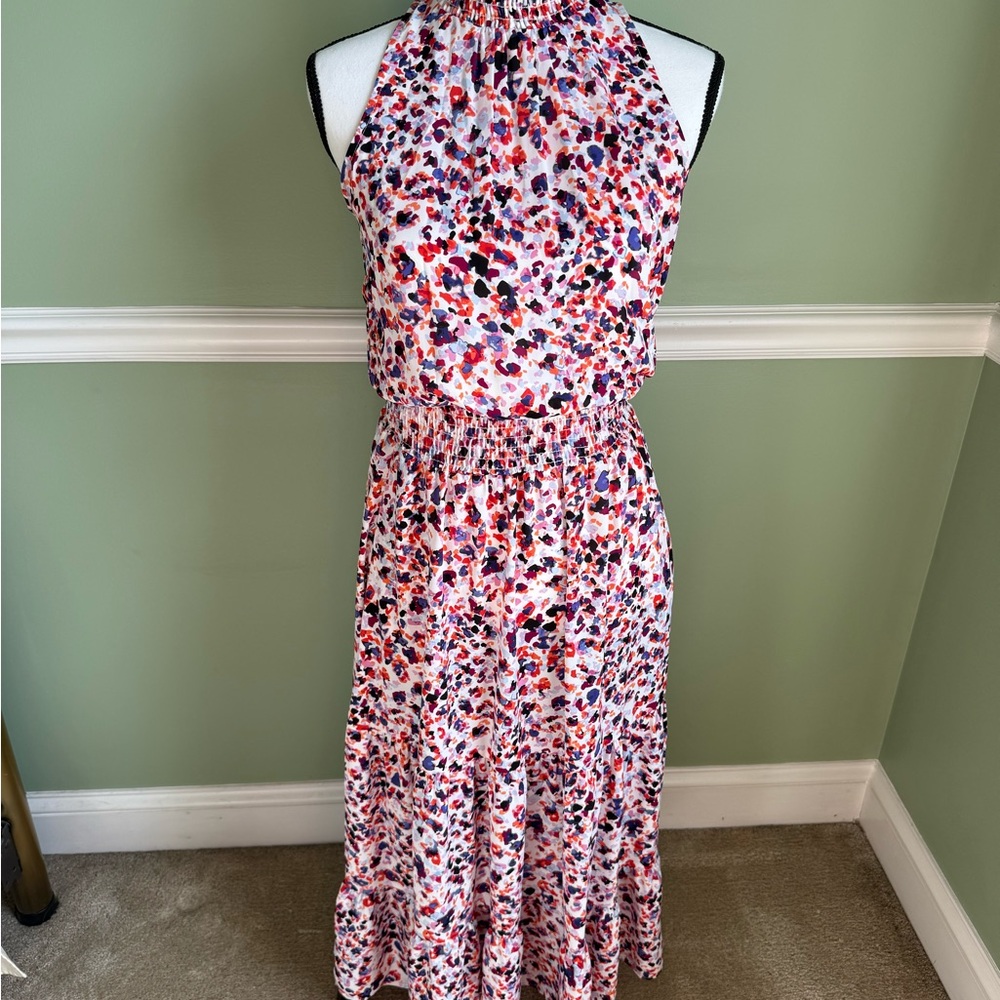 Allison Joy Red and Pink Ruffled Tiered Sundress